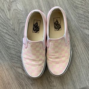 Pink and off white vans